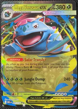 Mega Venusaur ex 003/132 Me01: Mega Evolution Holo - Pokemon Card - Image 1