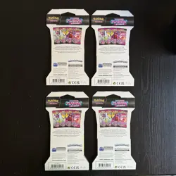 Pokemon Fusion Strike Sleeved Booster Pack Art Set - 4 Packs in Total - Image 2