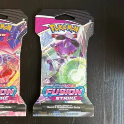 Pokemon Fusion Strike Sleeved Booster Pack Art Set - 4 Packs in Total - Image 4