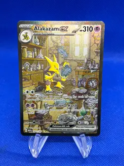 Pokemon Scarlet & Violet 151 Alakazam ex 201/165 Special Illustration Rare NM - Image 1