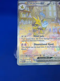 Pokemon Scarlet & Violet 151 Alakazam ex 201/165 Special Illustration Rare NM - Image 5