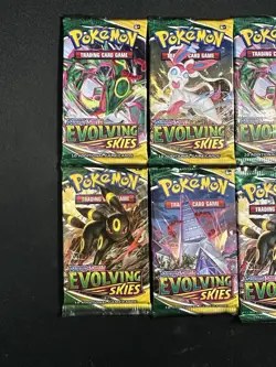 (Lot of 12) Pokemon Evolving Skies Booster Packs - 3x Full Art Sets! - Image 3