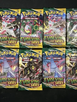 (Lot of 12) Pokemon Evolving Skies Booster Packs - 3x Full Art Sets! - Image 4