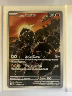 Paldean Tauros Illustration Rare 218/193 Pokemon Paldea Evolved English IR NM - Image 1