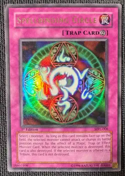 SPELLBINDING CIRCLE MRL-006 ULTRA RARE MAGIC RULER YU-GI-OH 1ST EDITION HP DMG - Image 1