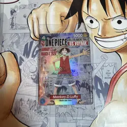 One Piece Monkey D. Luffy US College Basketball Promo Card - Image 2