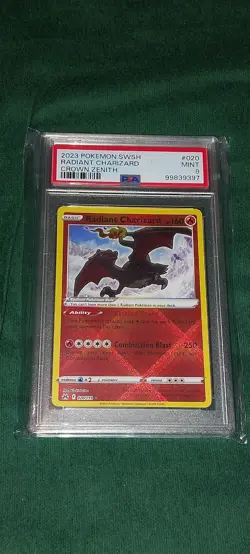Radiant Charizard Crown Zenith Holo Card 020/159 Rare PSA 9 - Image 1