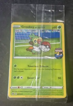 Grookey On The Ball Promo card (Sealed) Pokemon Futsal 003/005 - Image 1