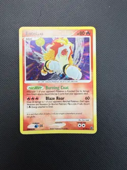 Entei 4/132 Holo Rare Diamond & Pearl Pokemon Card HOLO BLEED LP+ - Image 1
