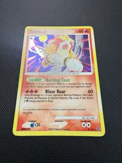 Entei 4/132 Holo Rare Diamond & Pearl Pokemon Card HOLO BLEED LP+ - Image 2