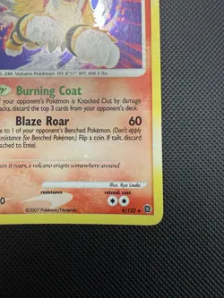 Entei 4/132 Holo Rare Diamond & Pearl Pokemon Card HOLO BLEED LP+ - Image 3
