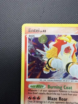 Entei 4/132 Holo Rare Diamond & Pearl Pokemon Card HOLO BLEED LP+ - Image 5