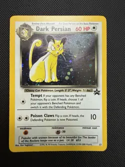 Dark Persian 17 Wizards Black Star Promo Pokemon Card NM- - Image 1