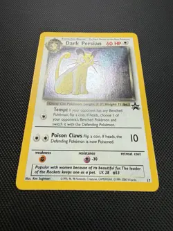 Dark Persian 17 Wizards Black Star Promo Pokemon Card NM- - Image 4