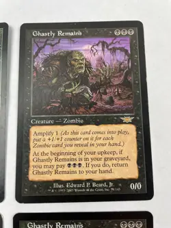 Magic The Gathering Ghastly Remains X4 Legions LP+ Condition - Image 3