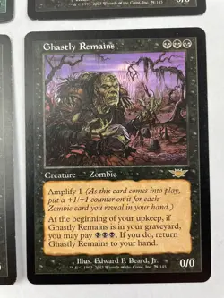 Magic The Gathering Ghastly Remains X4 Legions LP+ Condition - Image 5