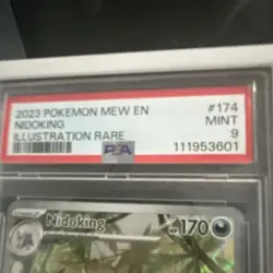 Pokemon Nidoking Illustration Rare Holo 174/165 Scarlet & Violet 151 PSA 9 2023 - Image 3