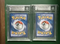 Pokemon TCG Unleashed Raikou and Suicune Legend Holo Complete Set Graded BGS 9 - Image 2