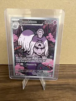 Houndstone Pokemon Mega Evolutions 145/132 Illustration Rare Full Art Holo NM - Image 1