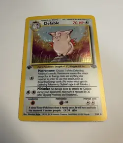 Pokemon 1st Edition Clefable 1/64 Holo Rare 1999 Jungle NM- - Image 1