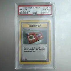 1999 POKEMON BASE SET 1ST EDITION POKEDEX #87 PSA 10 GEM MT. - Image 1