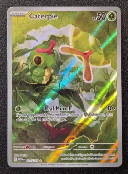 Pokemon 151 Caterpie 172/165 Scarlet & Violet Illustration Rare IR - Image 1