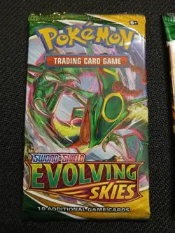 Pokemon TCG Evolving Skies Booster Packs - Complete Art Set of 4 Sealed Packs - Image 3
