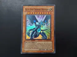 Yugioh - Blue-Eyes Shining Dragon MOV-EN001 Super Rare Promo - Image 1