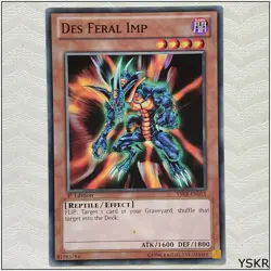 Des Feral Imp - YSKR-EN015 - Common 1st Edition Yugioh - Image 1