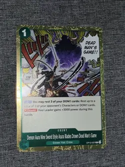 One Piece Legacy of the Master OP12 Nine Sword Style Dead Man's Game 037 NM - Image 1