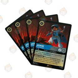 4x Jasmine - Steady Strategist (#171) Playset - Disney Lorcana, Reign of Jafar - Image 2