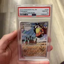 Pokemon TCG Farigiraf Illustration Rare Card 228/193 S&V Paldea Evolved PSA 10 - Image 1