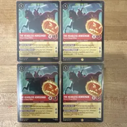Disney Lorcana Villain Lot The Headless Horseman The First Chapter 4 Cards - Image 1