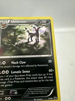 Umbreon Black Star Promo XY96 Cosmos Holo Card Near Mint Condition - Image 3