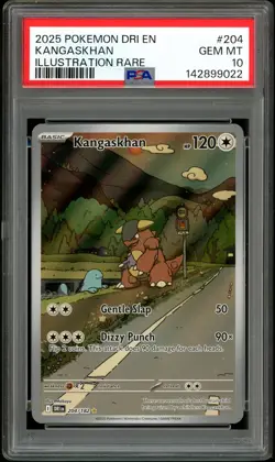 PSA 10 GEM MINT Kangaskhan 204 Illustration Rare Destined Rivals Pokemon Card - Image 1