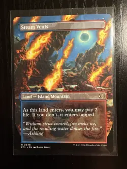 MTG Lorwyn Eclipsed 0 Steam Vents (Borderless) Regular - Image 2
