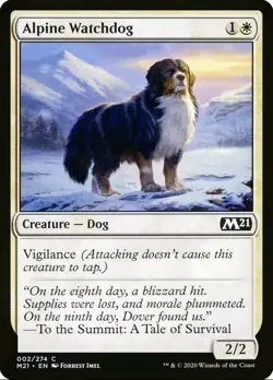 1 x Alpine Watchdog NM M21 Magic Core Set 2021 MTG Magic The Gathering - Image 1