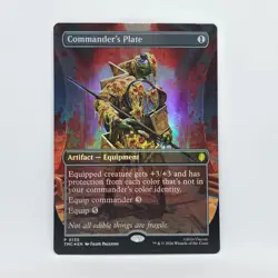 Commanders Plate P 0135 Promo Magic the Gathering TMNT (FOIL) - Image 1