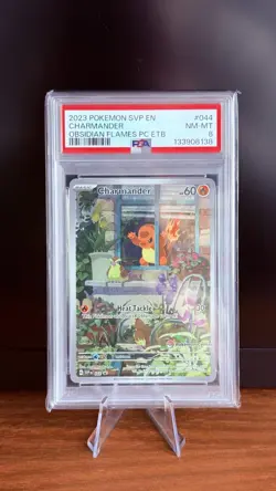 Charmander SVP 044 Pokemon Center Stamped Obsidian Flames ETB Promo SVP044 PSA 8 - Image 2