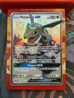 Pokemon Rayquaza GX Full Art Alternate Art Holo Promo 177A/168 - Image 1
