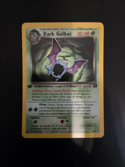 ✅🔥2000 Pokemon Dark Golbat 1st Edition Holo 7/82 Team Rocket LP+🔥✅ - Image 1