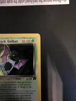 ✅🔥2000 Pokemon Dark Golbat 1st Edition Holo 7/82 Team Rocket LP+🔥✅ - Image 5