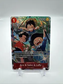 One Piece TCG OP13-007 Ace & Sabo & Luffy SR Alt Art - Image 1