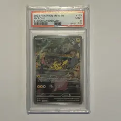 2023 Pikachu 173/165 English Illustration Rare PSA Graded 9 Pokemon TCG Card - Image 1