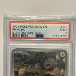 2023 Pikachu 173/165 English Illustration Rare PSA Graded 9 Pokemon TCG Card - Image 3