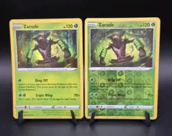 Pokemon Card Zarude Crown Zenith 016/159 Reverse Holo & Holo Rare Bundle - Image 1