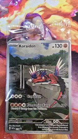 Koraidon 014 Sv: Scarlet & Violet Promo Cards Holo Sealed - Image 2