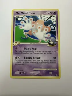 Pokemon TCG Rising Rivals Mr. Mime Card 28/111 Regular Rare LP 2009 WOTC - Image 1