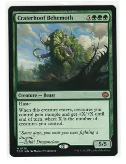 MTG Craterhoof Behemoth Tarkir Dragonstorm Magic The Gathering TCG - Image 1