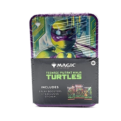 MTG TMNT Teenage Mutant Ninja Turtles Tin Sealed 3 Play Boosters + Sticker NEW - Image 1
